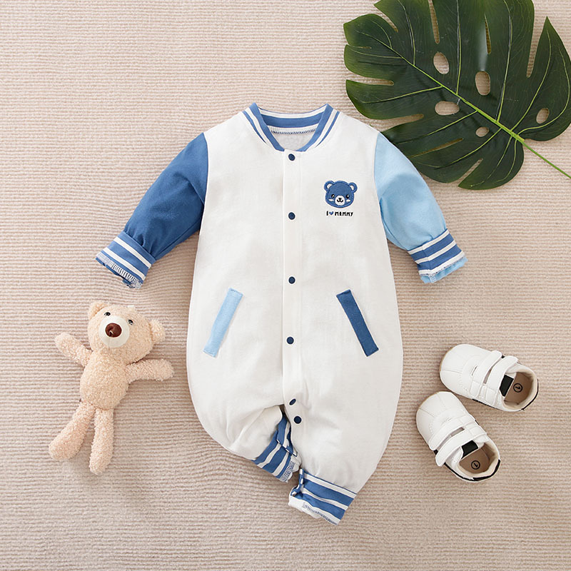 Title 24, Baby One-piece Spring And Autumn Romper Basebal...