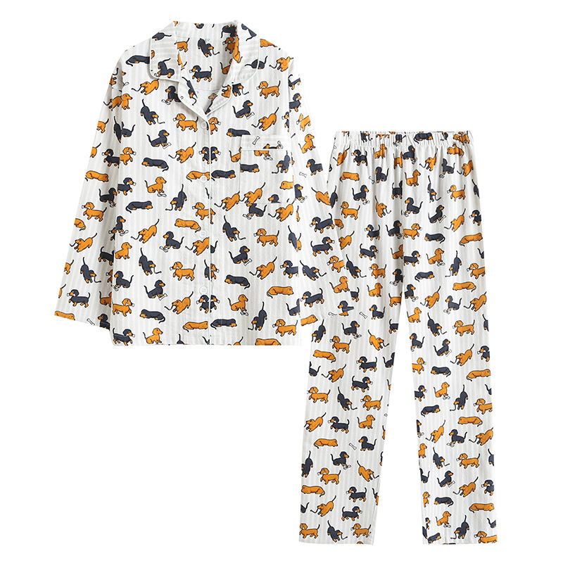 Title 4, Sausage Dog Printed Womens Pajama Suit