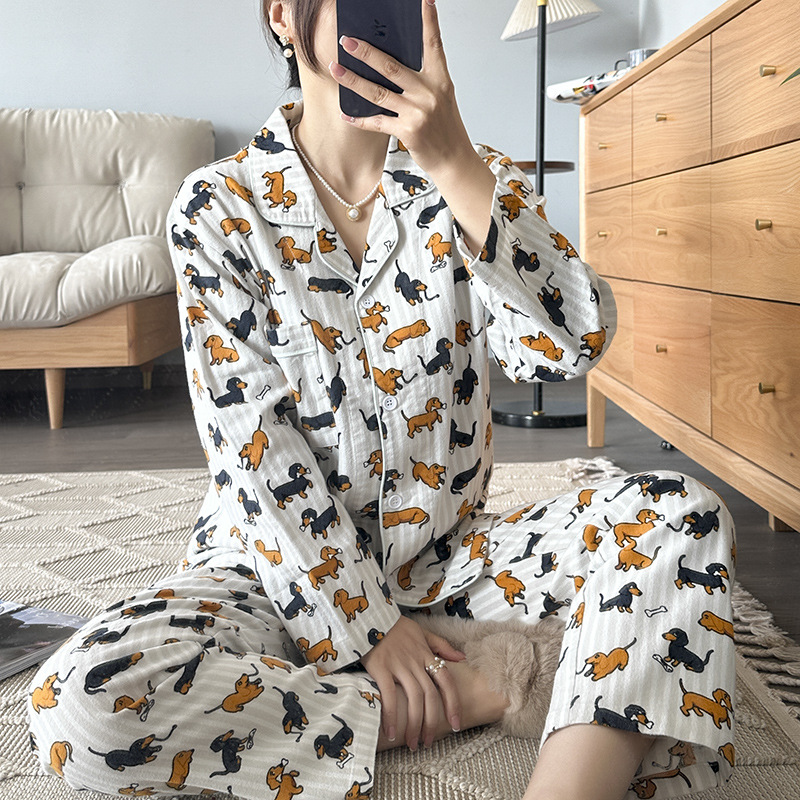 Title 6, Sausage Dog Printed Womens Pajama Suit