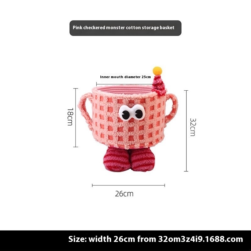 Title 8, Cartoon Monster Desktop Snack Storage Basket La...