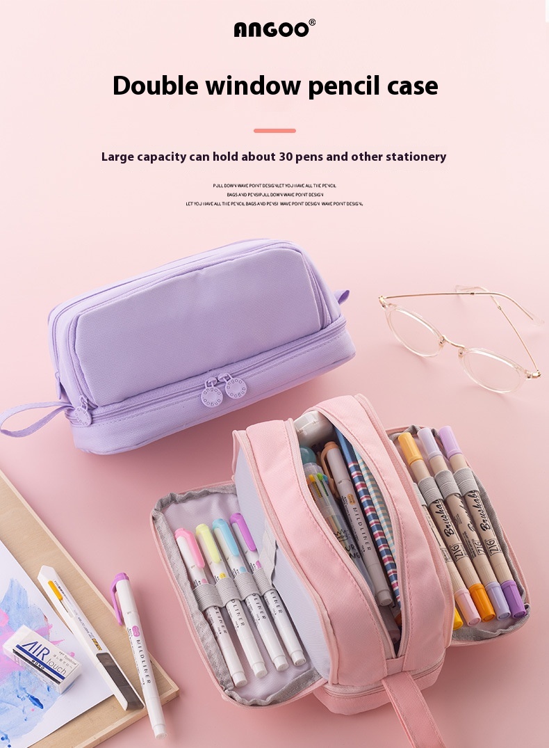 Title 5, Large Capacity Pencil Case Japanese Stationery Box