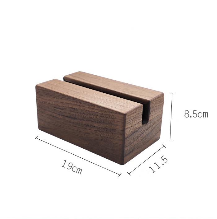 Title 1, Creative Simple Black Walnut Solid Wood Tissue Box