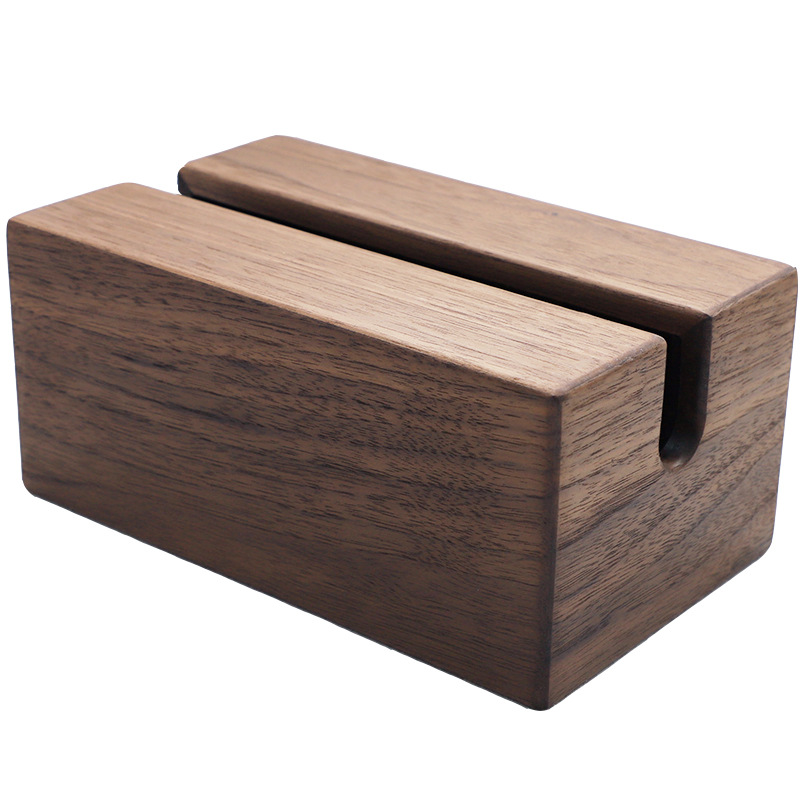 Title 6, Creative Simple Black Walnut Solid Wood Tissue Box