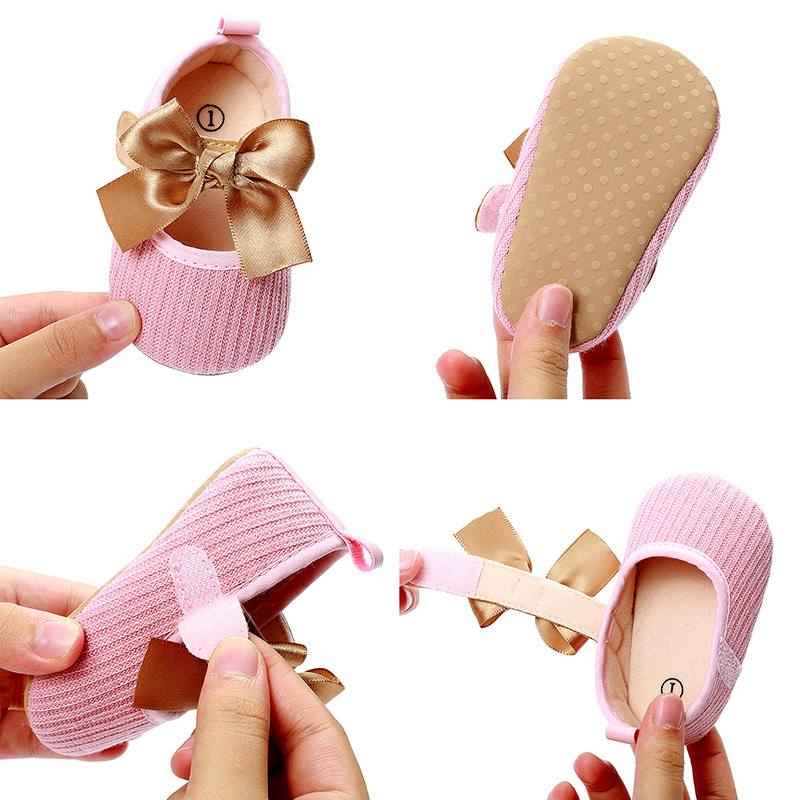 Title 4, 0-1 anni Bowknot Comode scarpe da bambino Velcr...