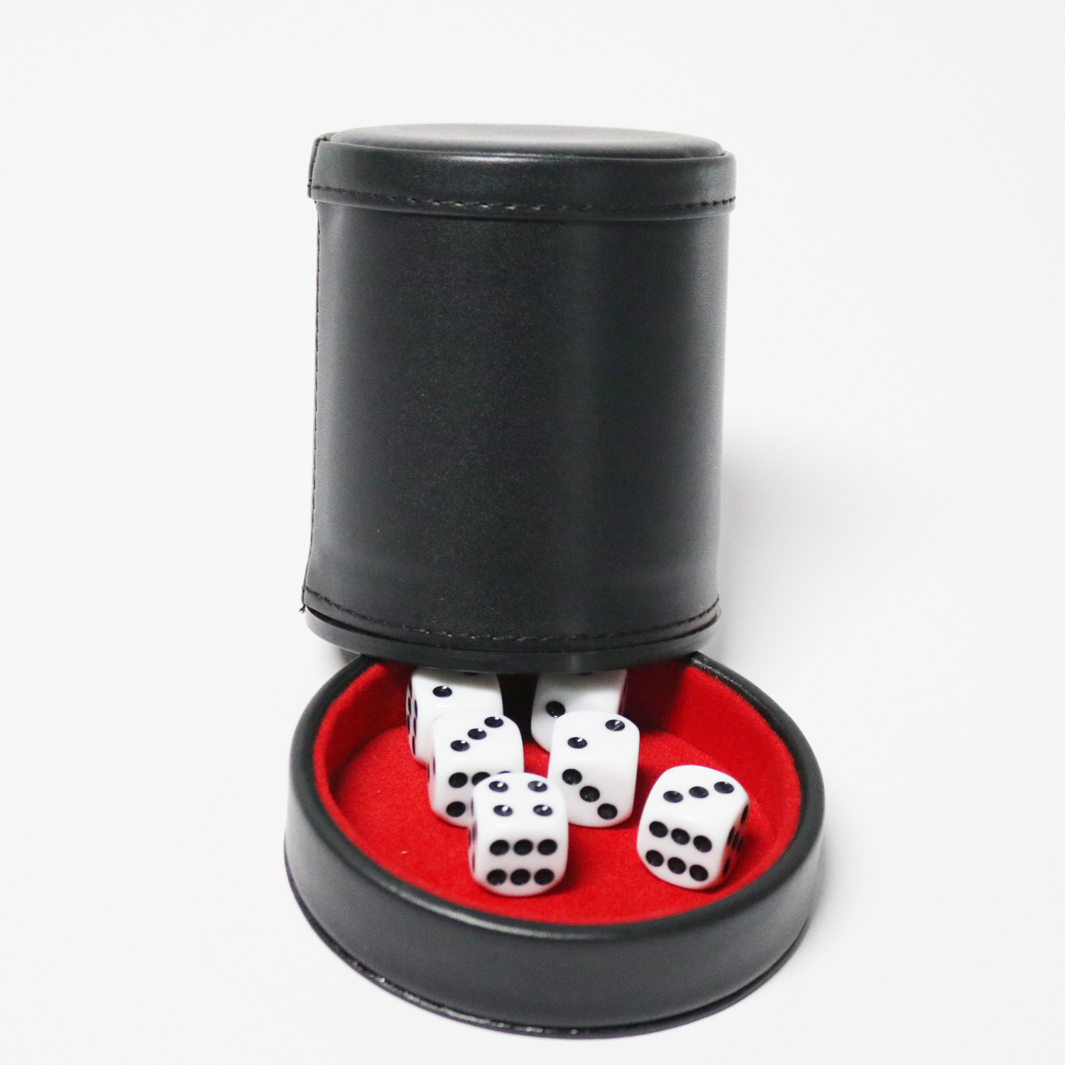 Title 6, Red Flannel Mute Dice Set