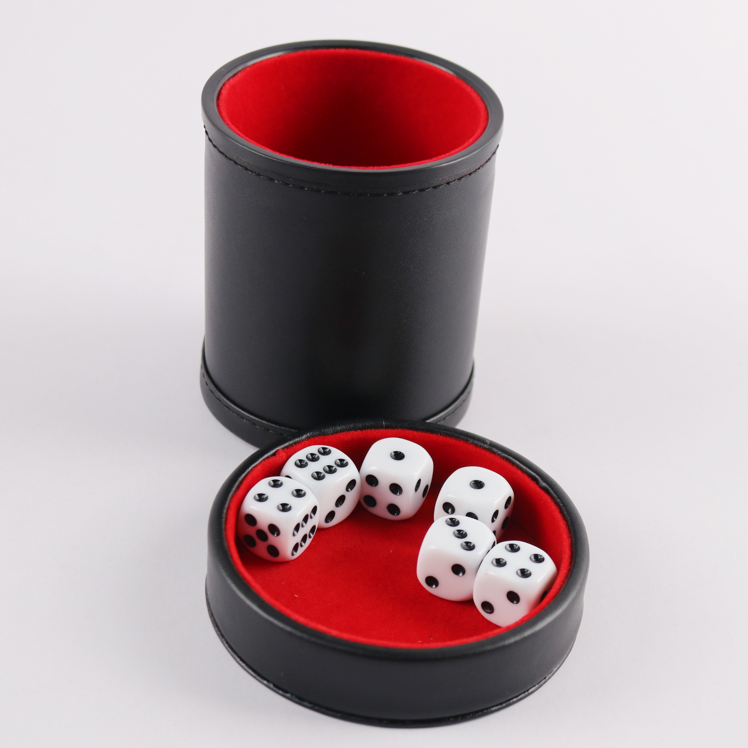 Title 8, Red Flannel Mute Dice Set