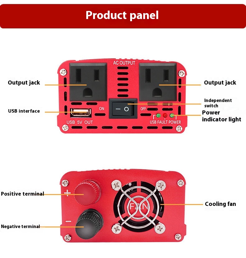 Title 4, 1500W Quasi-sine-wave Inverter Dual USB Power S...