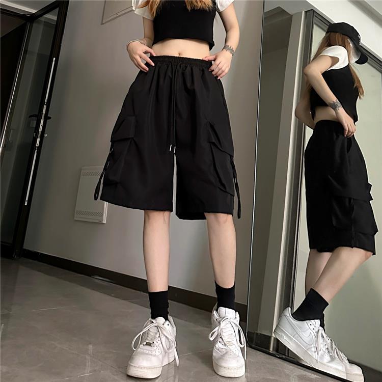 Title 2, Womens American Summer Thin Wide Leg Casual Sh...