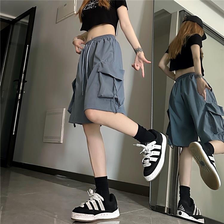 Title 14, Womens American Summer Thin Wide Leg Casual Sh...