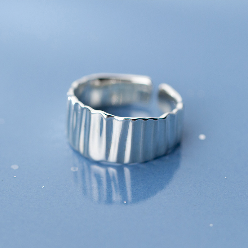 Title 5, Silver Ring Female Japanese Korean Style Simple...