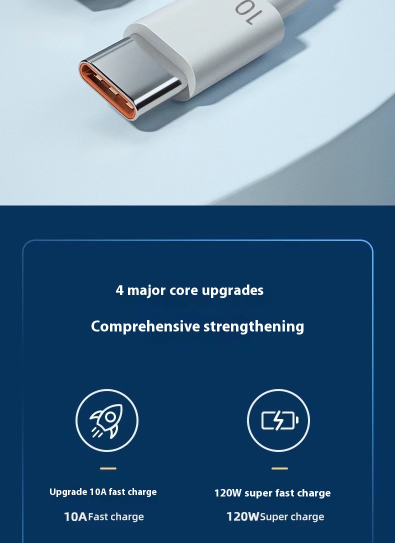 Title 10, Cable de datos de teléfono móvil de carga súper...