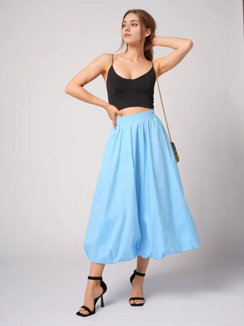 Title 4, Spring Commute Style Balloon Skirt. Comfort and...