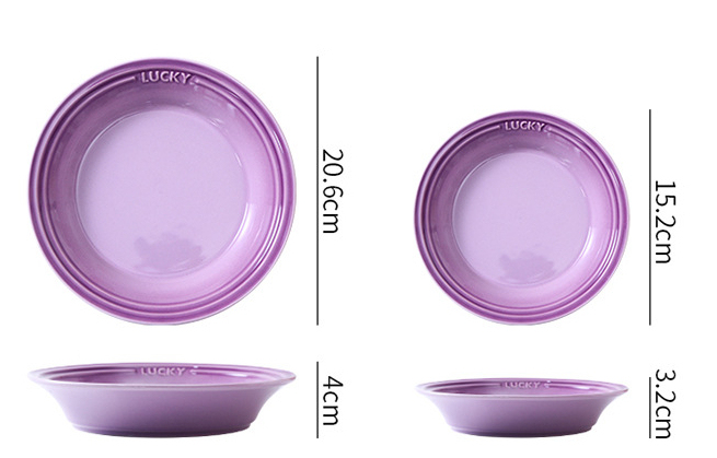 Title 1, French Gradient Pre-dinner Plate Disc Bone Dish