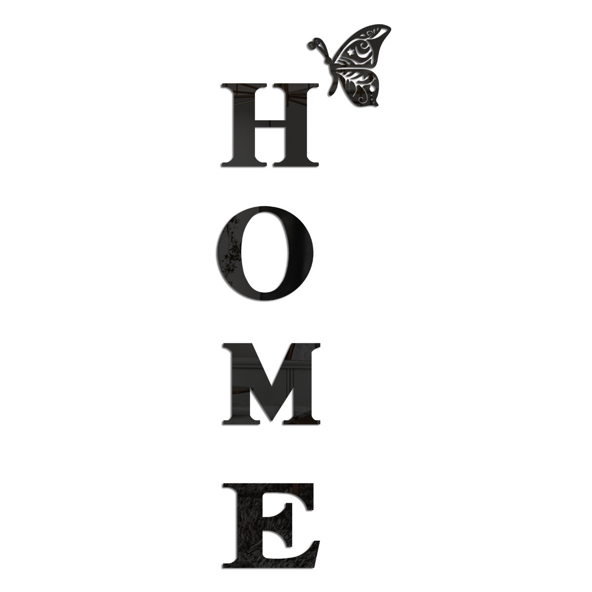 Title 5, Acrylic Wall Stickers HOME Family Slogan Three-...