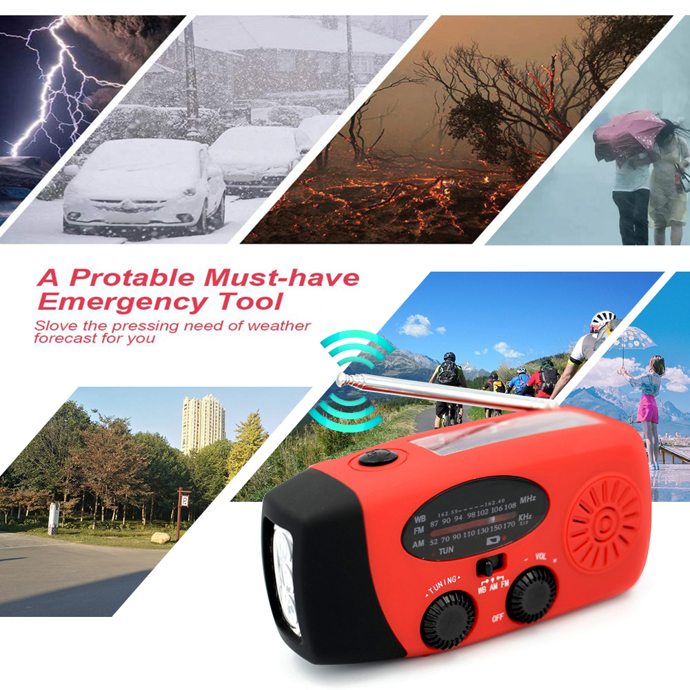 Title 3, Solar Energy Hand-held Emergency Radio Flashlig...