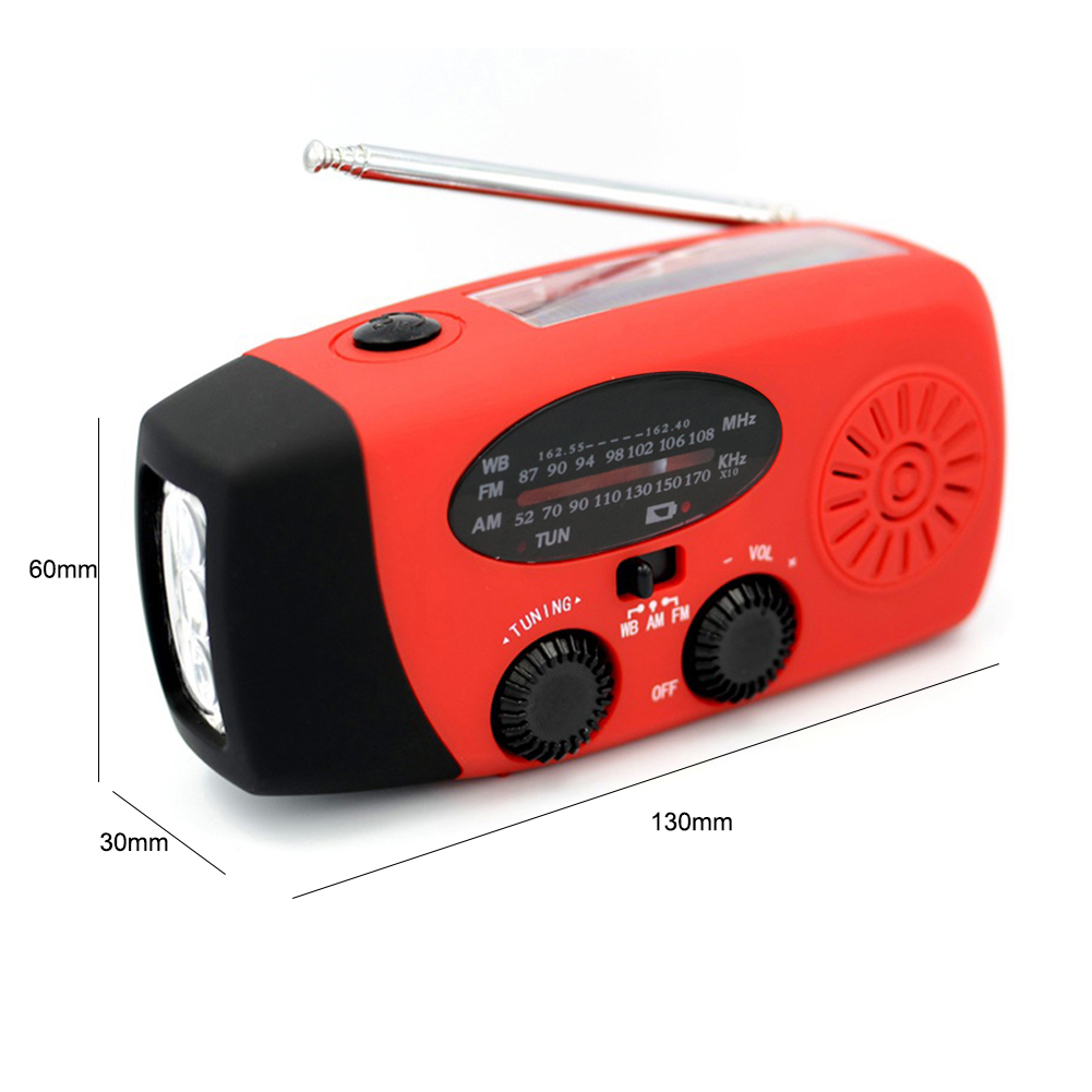 Title 7, Solar Energy Handheld Emergency Radio Flashligh...