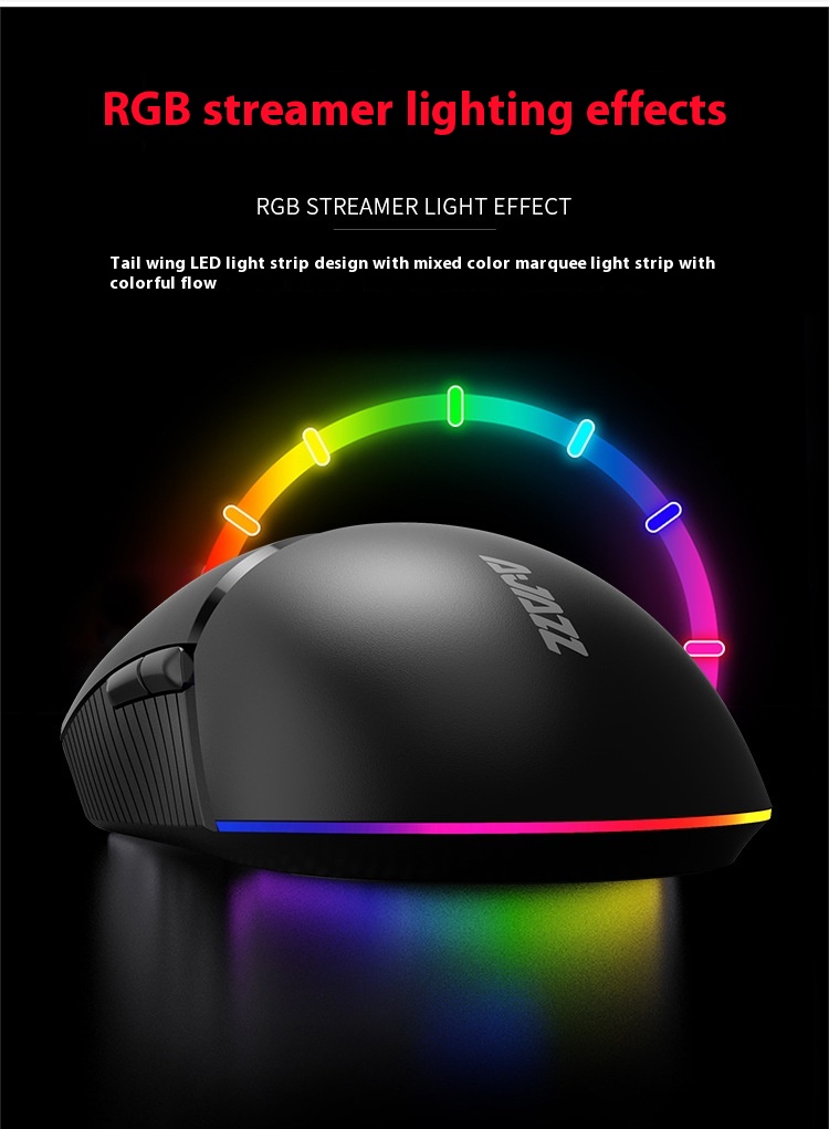 Title 7, E-sports Wireless Mouse Rechargeable Dual Mode