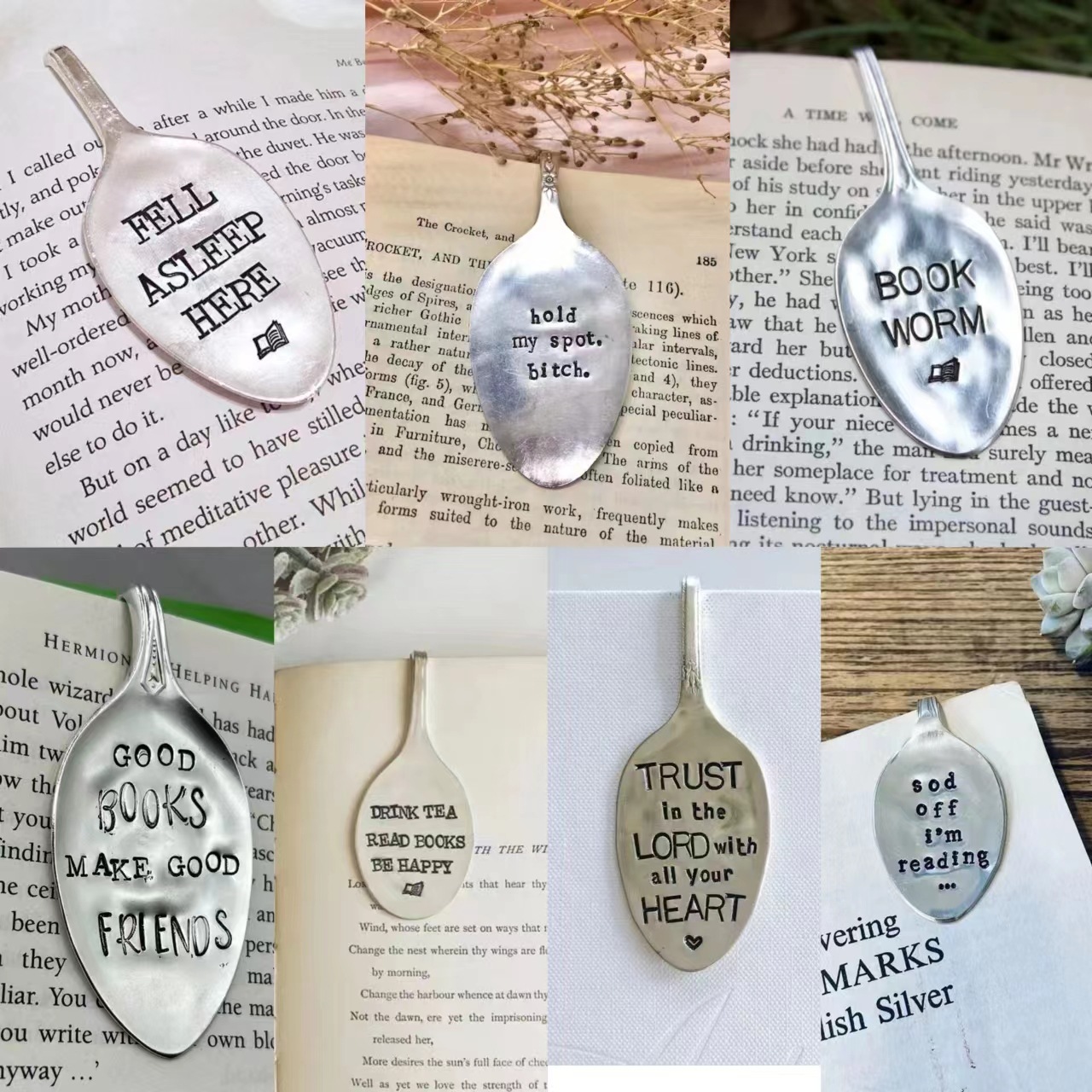 Title 1, Spoon Book Mark Carving Bookmark A unique and a...