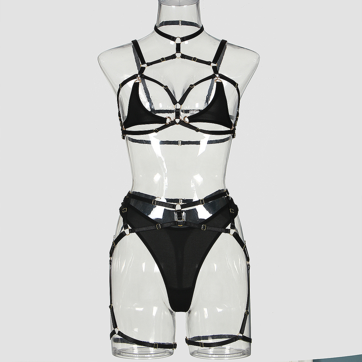 Title 16, Sexy Cutout Three-piece Complex Straps