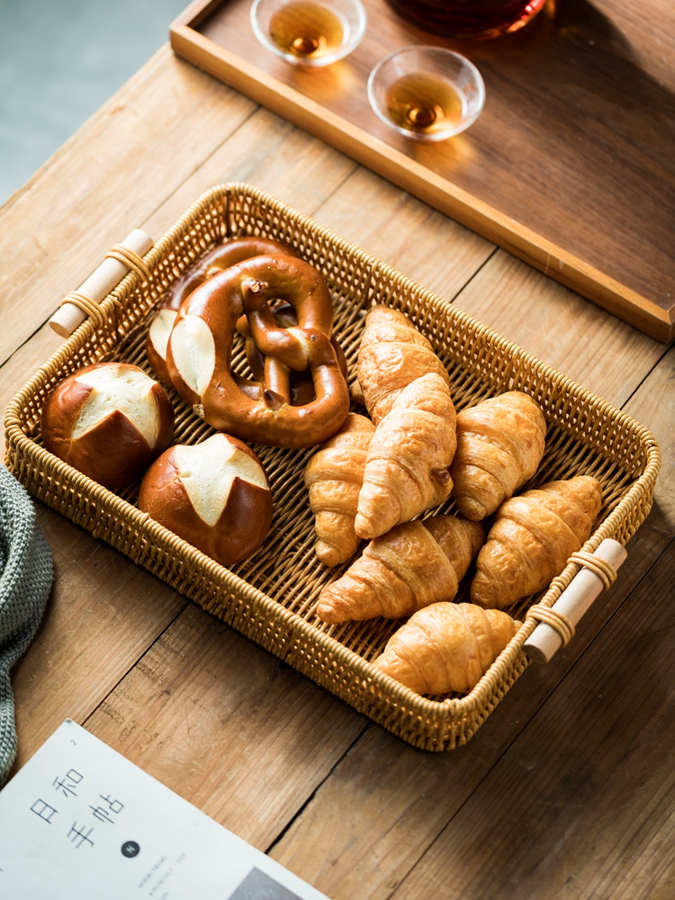 Title 1, Rattan Baking Toasted Bread Rectangular Tray