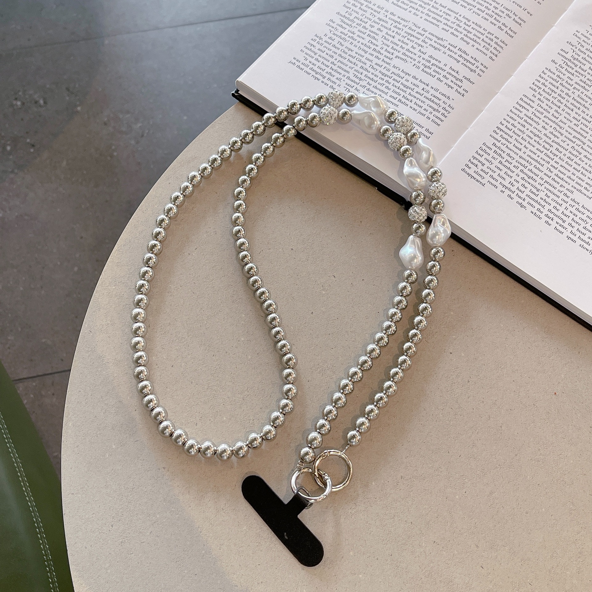 Title 4, Elegant Pearl Diy Phone Case Crossbody Chain