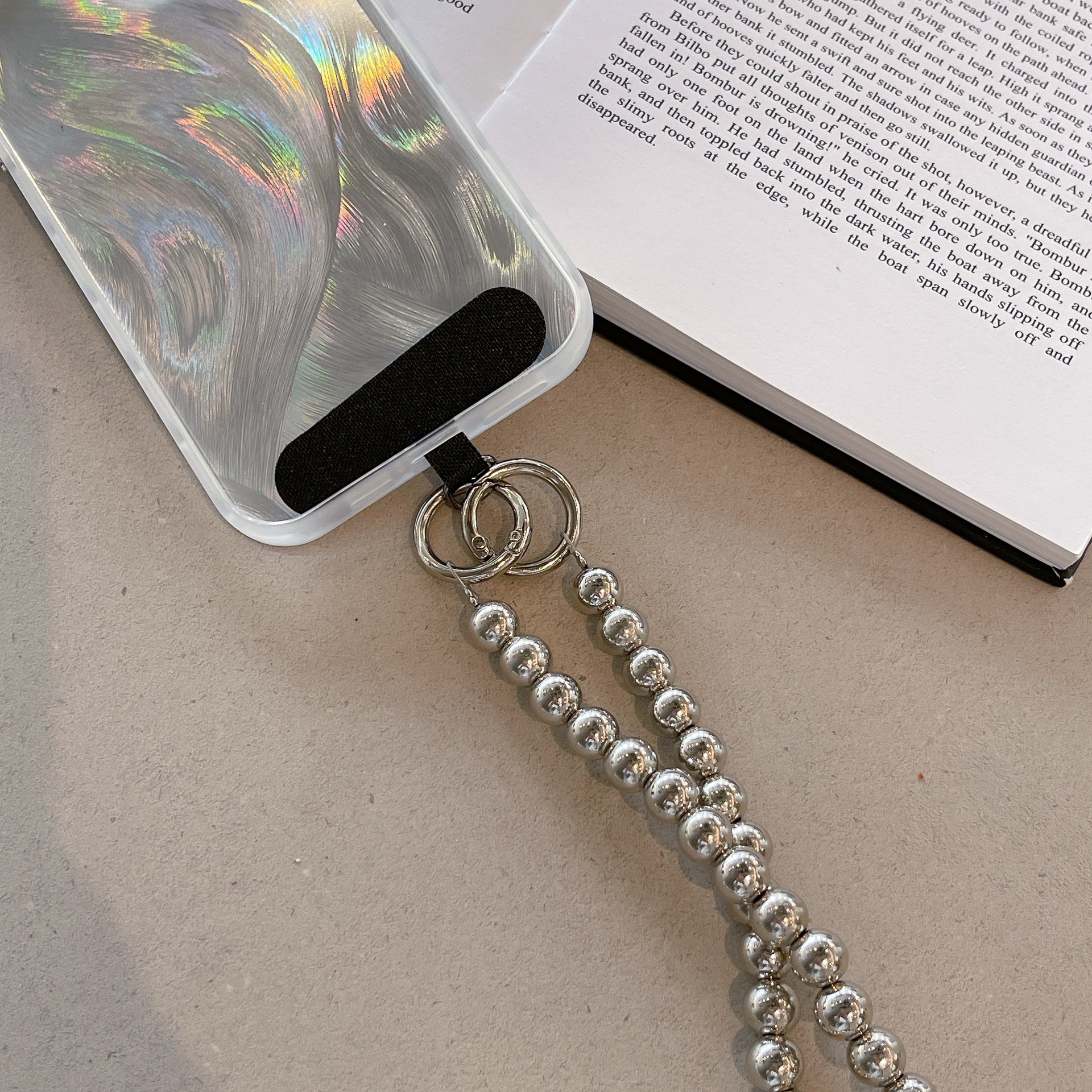 Title 7, Elegant Pearl Diy Phone Case Crossbody Chain