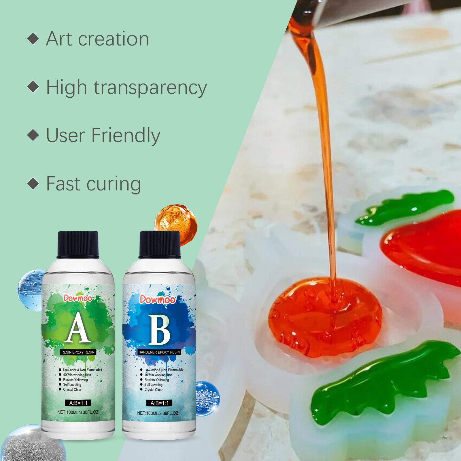 Title 12, Handmade Epoxy Resin Crystal Glue – Create bril...