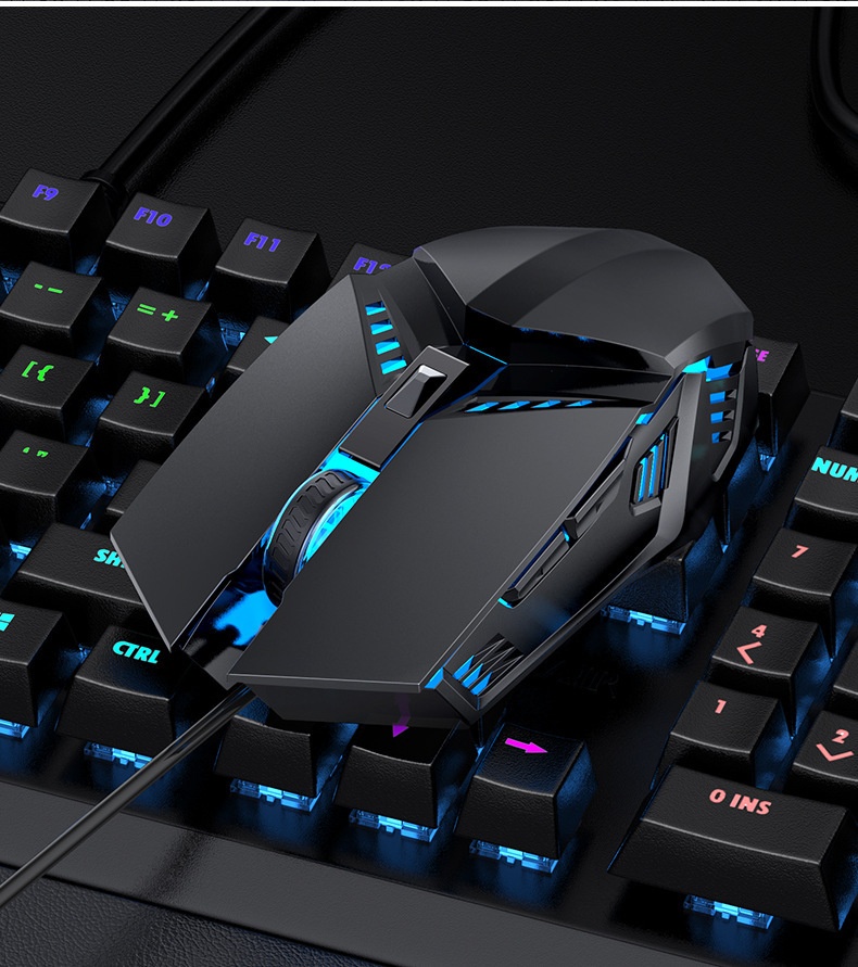 Title 11, Lichtgevende bedrade gaming muis E-sports compu...