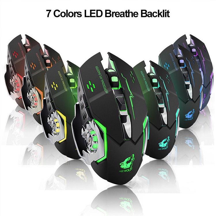 Title 7, Mouse gaming wireless, luminoso e meccanico per...