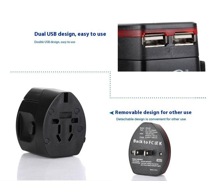 Title 1, Travel Converter Usb Conversion Plug Holder