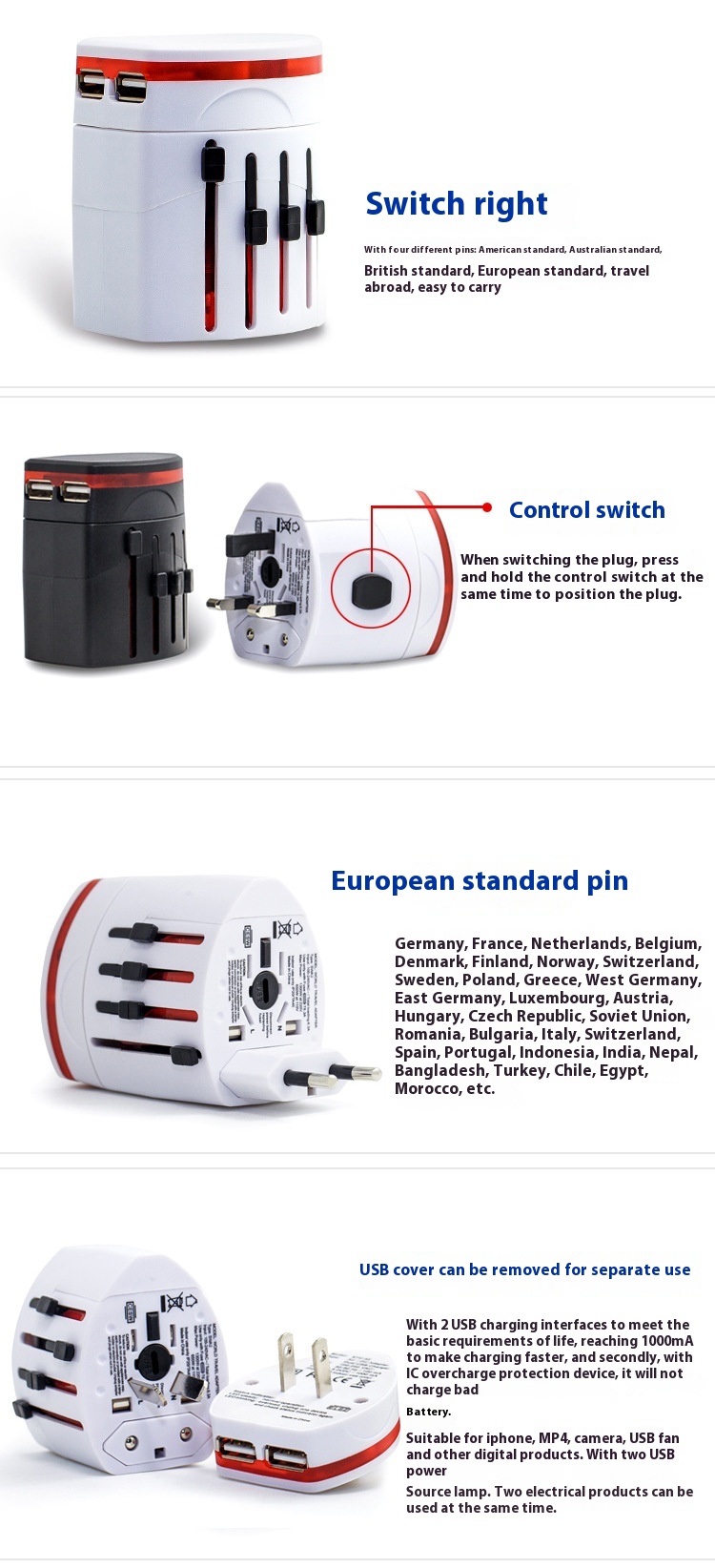 Title 2, Travel Converter Usb Conversion Plug Holder