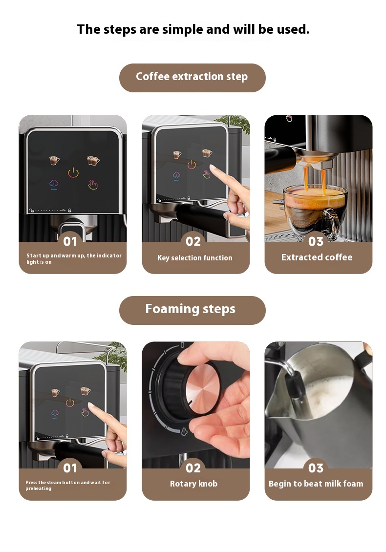 Title 15, Italian Coffee Machine High-pressure Extraction