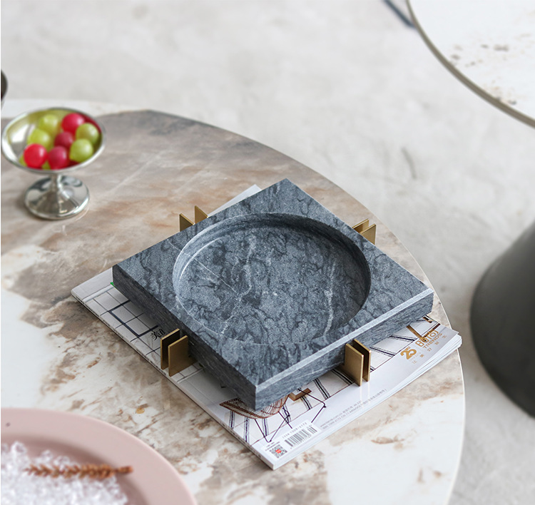 Title 1, Mild Luxury Marble Ashtray Soft Decoration