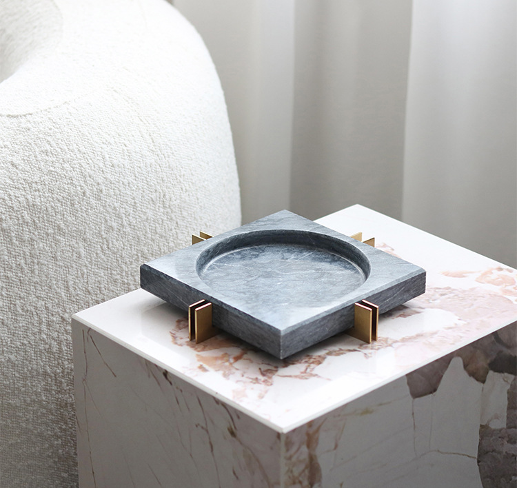 Title 2, Mild Luxury Marble Ashtray Soft Decoration