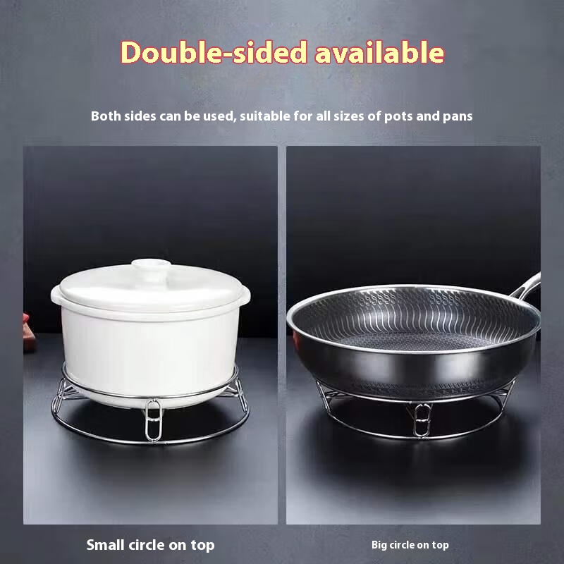 Title 7, Stainless Steel Multi-functional Pot Rack Heat ...