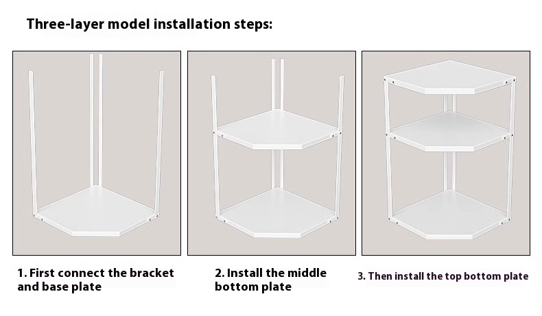 Title 12, Kitchen Fan-shaped Pot Rack Corner Seasoning St...