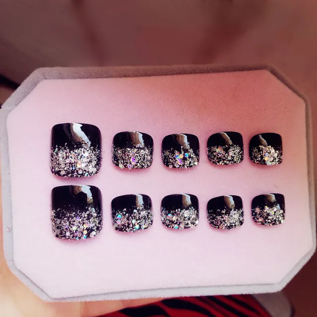Finished Manicure Foot Patch False Nail Toenail With Jelly Gum - Shop at LoveMi