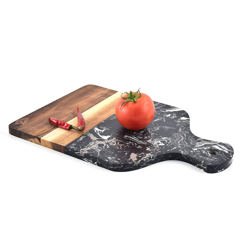 Title 1, Marble And Wood Chopping Board