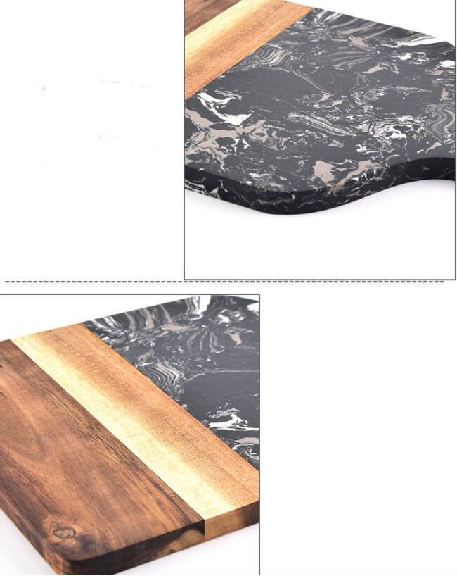 Title 6, Marble And Wood Chopping Board