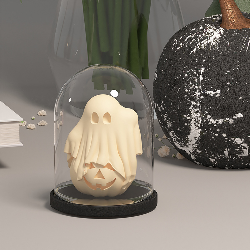 Title 2, Cute Ghost Molded Silicone Halloween Decoration...