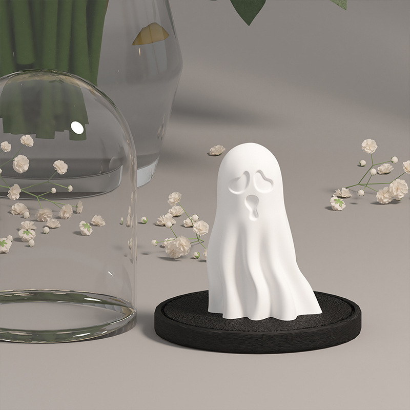 Title 4, Cute Ghost Molded Silicone Halloween Decoration...