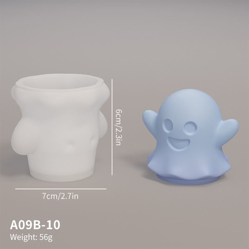 Title 6, Cute Ghost Molded Silicone Halloween Decoration...