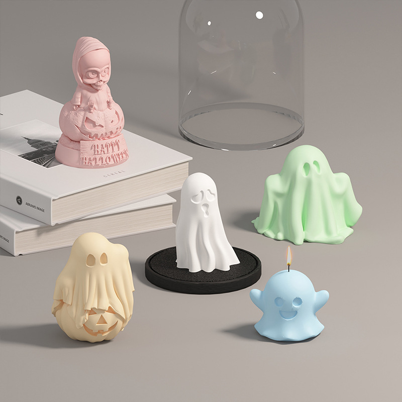 Title 7, Cute Ghost Molded Silicone Halloween Decoration...