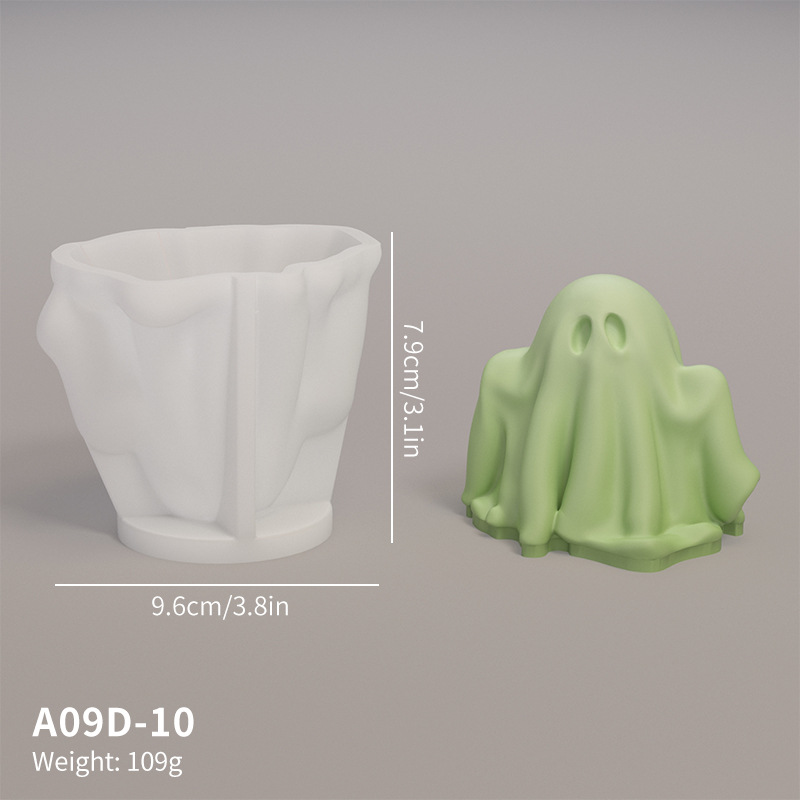 Title 8, Cute Ghost Molded Silicone Halloween Decoration...