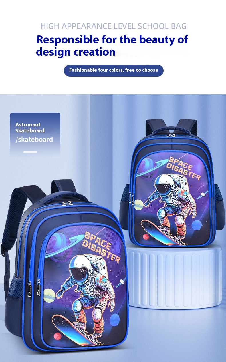 Title 13, Astronaut Schoolbag Boy Double Shoulders Backpa...