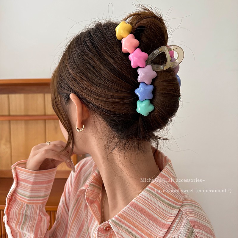 Title 5, Candy Color Stars Bobby Pin Back Hair