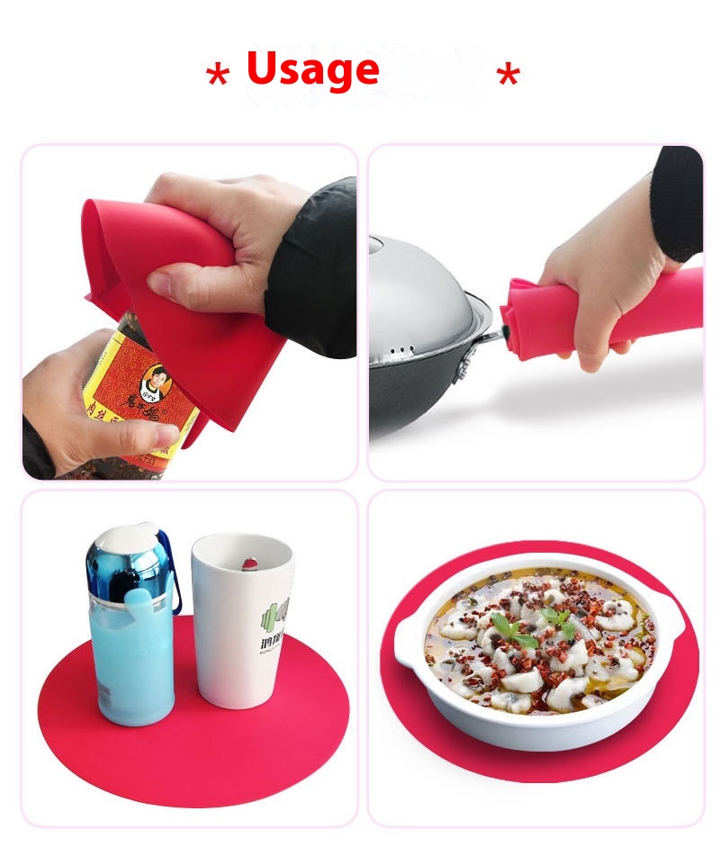 Title 8, Silicone Cup Mat Placemat New Multifunctional B...