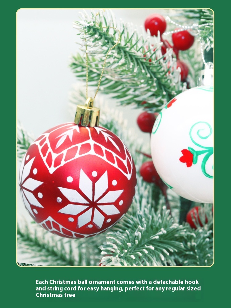 Title 5, Christmas Ball Plastic Electroplating Suit Deco...