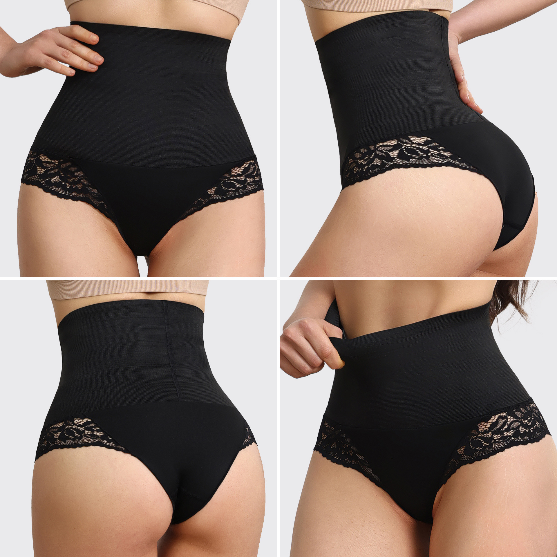 Title 7, Culotte Gainant en Dentelle pour Femme Ventre P...