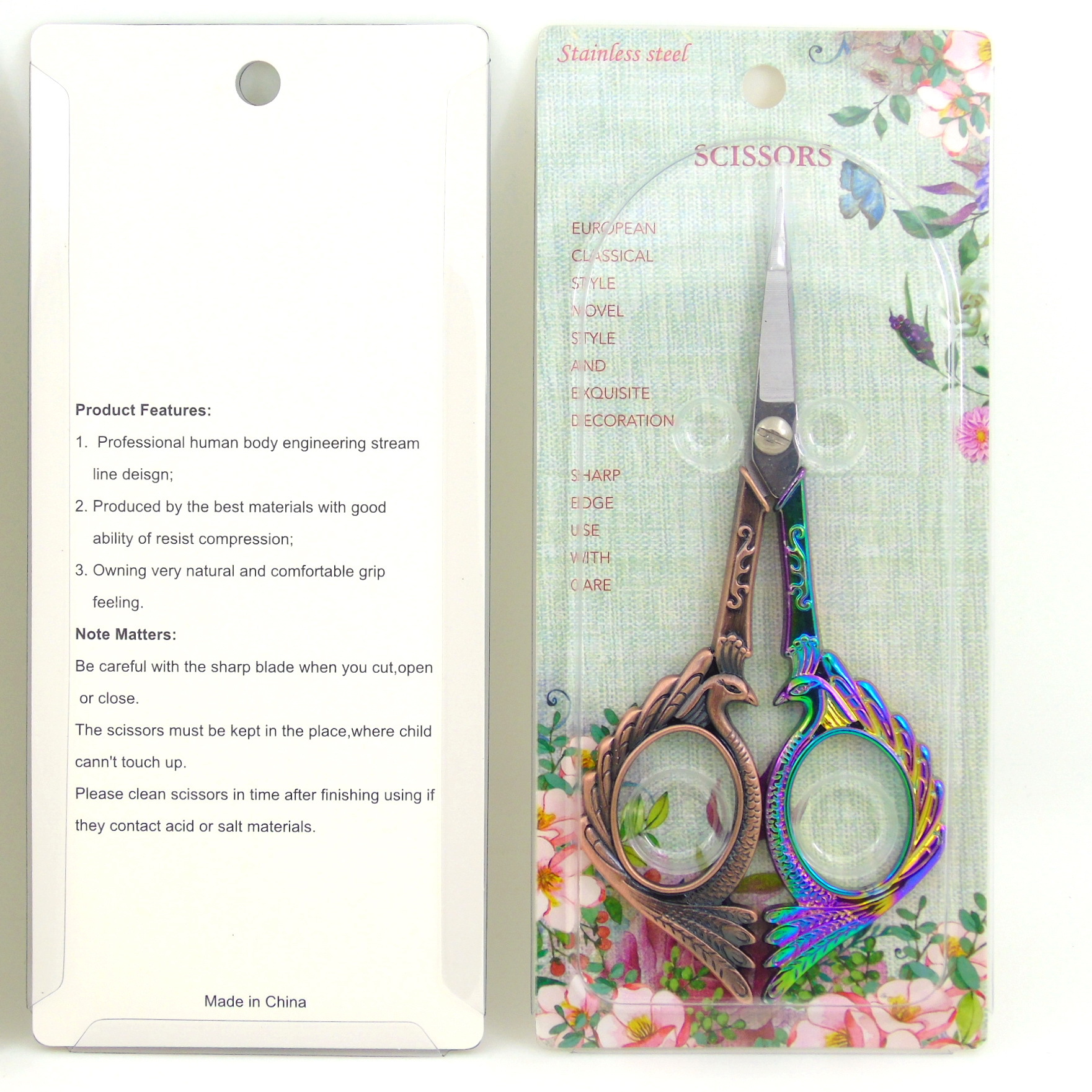 Title 7, Plum Blossom Hollow Court Plum Vintage Scissors